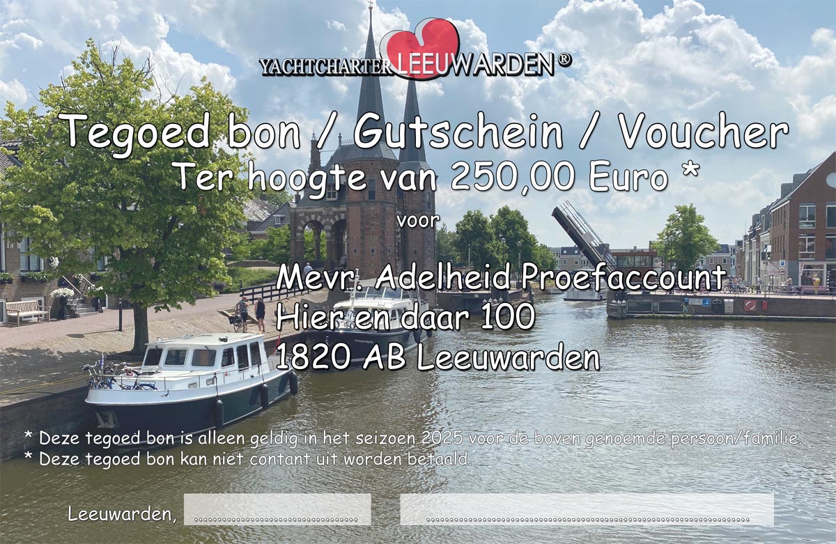 Verloting tegoed bonnen