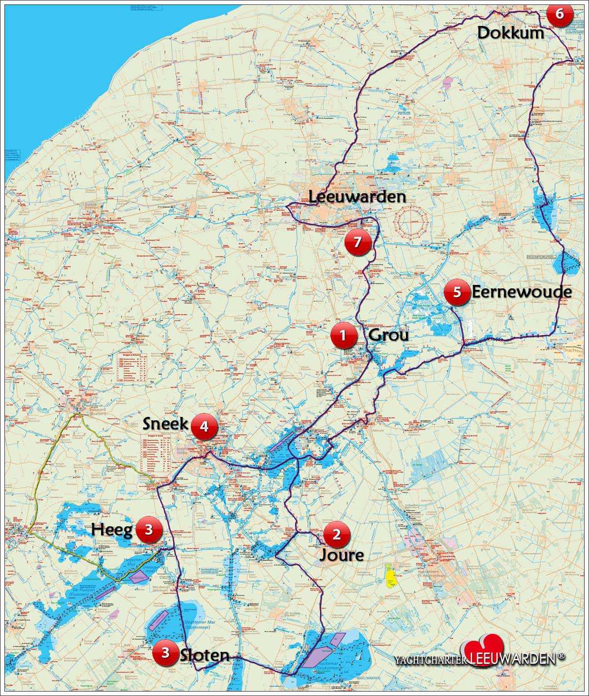 Easy - Friesland - Route