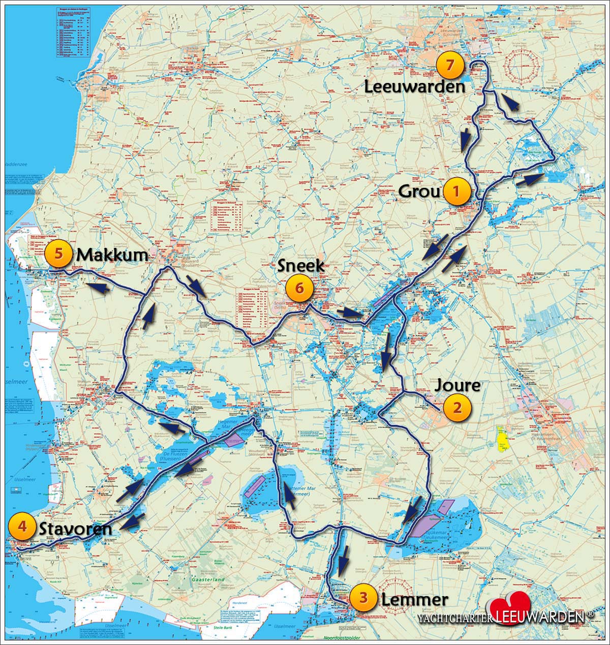 Friesland - Route