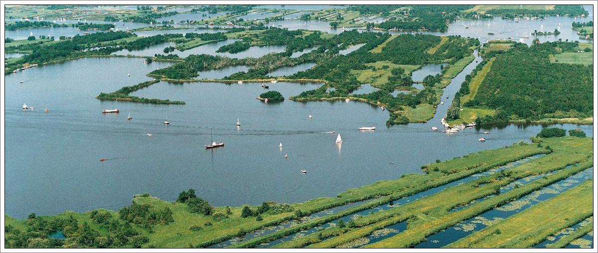 Het 2500 hectare grote natuurgebied van Princehof en de Alde Feanen